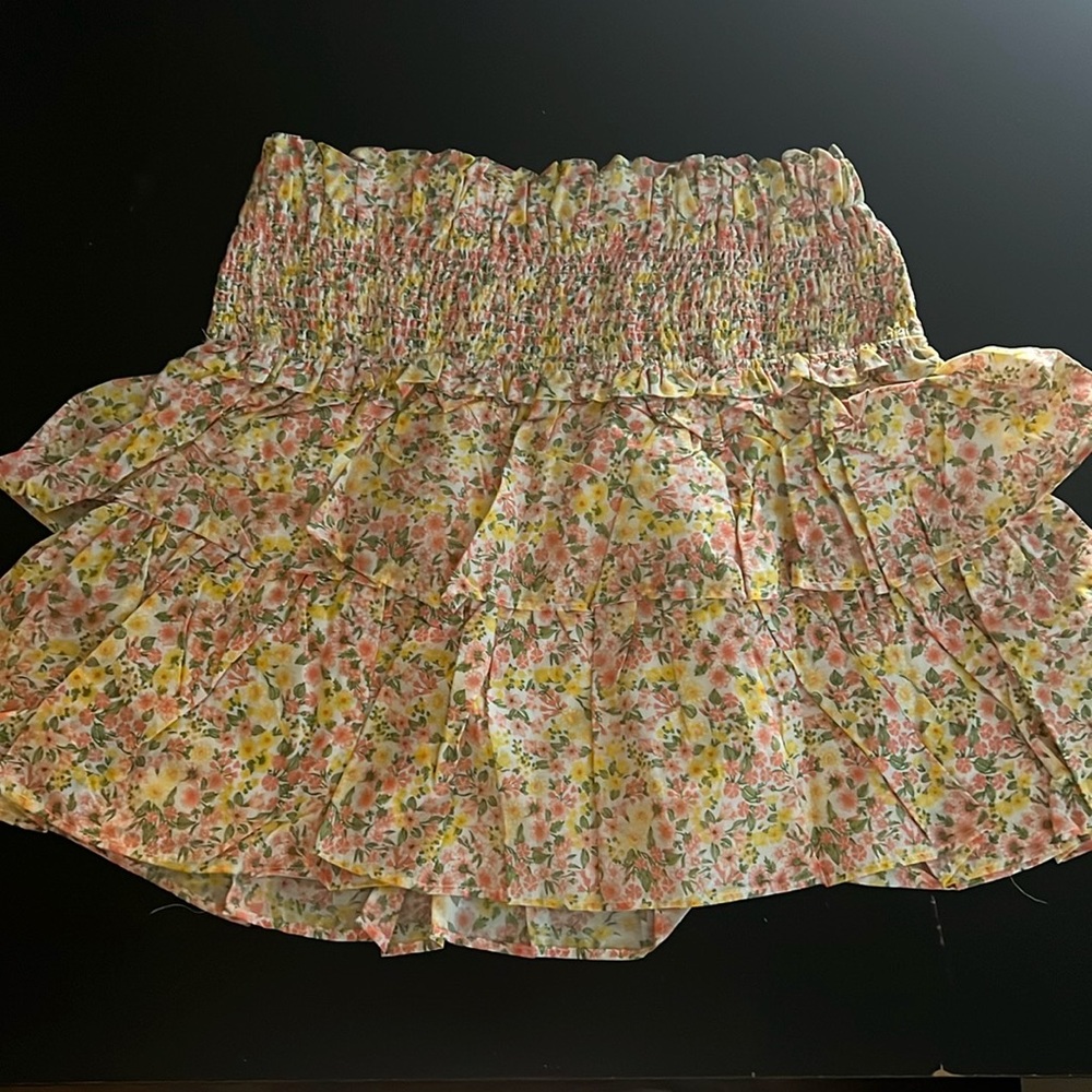 White floral skirt NWT